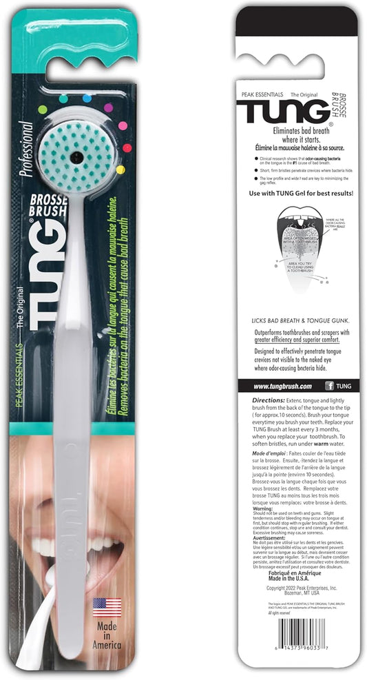 Peak Essentials TUNG Brush Kit – Premium Tongue Cleaner, Fresh Mint