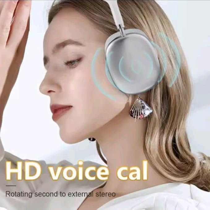 Ultra Wireless Bluetooth Headphones with Mic – Over Ear, 10Hr Playtime (P9)