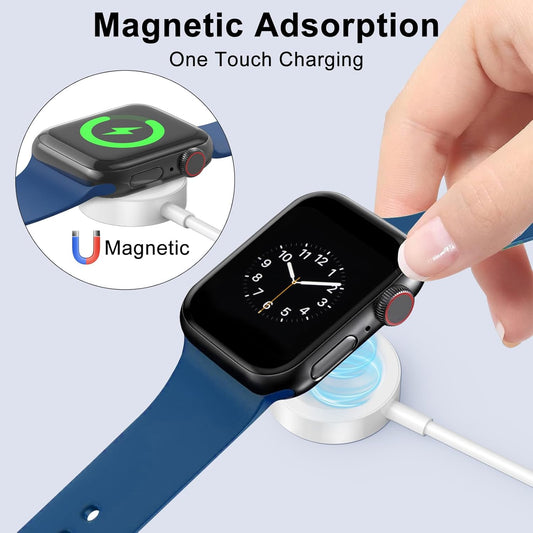 Pack of 2 Apple Watch Charger – USB Magnetic Wireless Fast Charging Cable 3.3FT