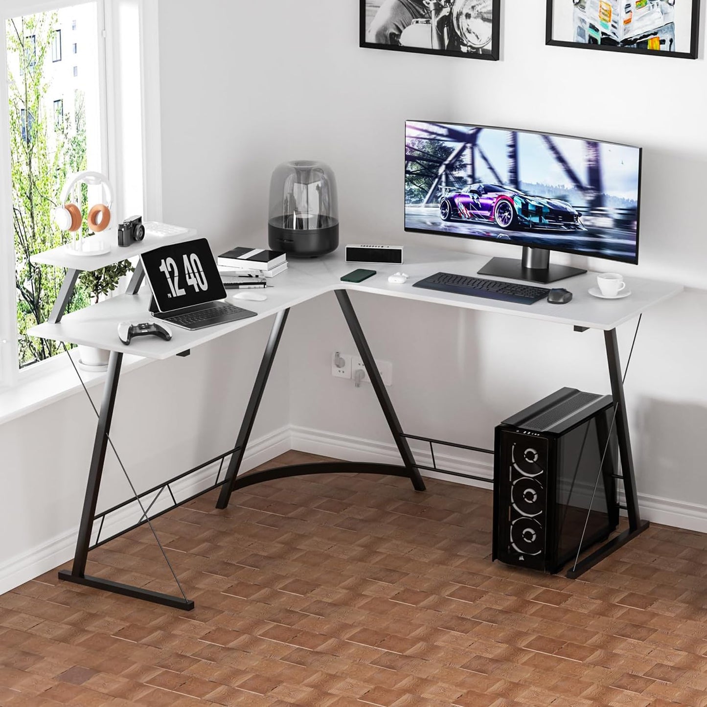 CushZone Adjustable Foot Rest – Under Desk Foam for Office & Pain Relief