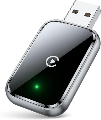 Wireless CarPlay Adapter for iPhone – Convert Wired to Wireless, Black