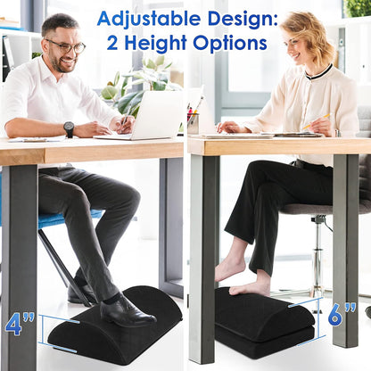 CushZone Adjustable Foot Rest – Under Desk Foam for Office & Pain Relief