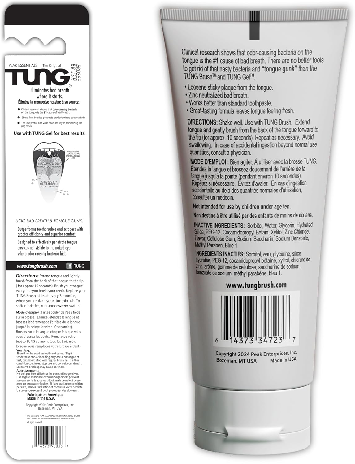 Peak Essentials TUNG Brush Kit – Premium Tongue Cleaner, Fresh Mint