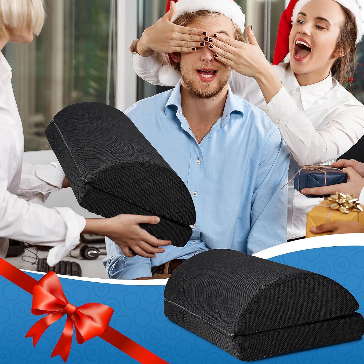 CushZone Adjustable Foot Rest – Under Desk Foam for Office & Pain Relief