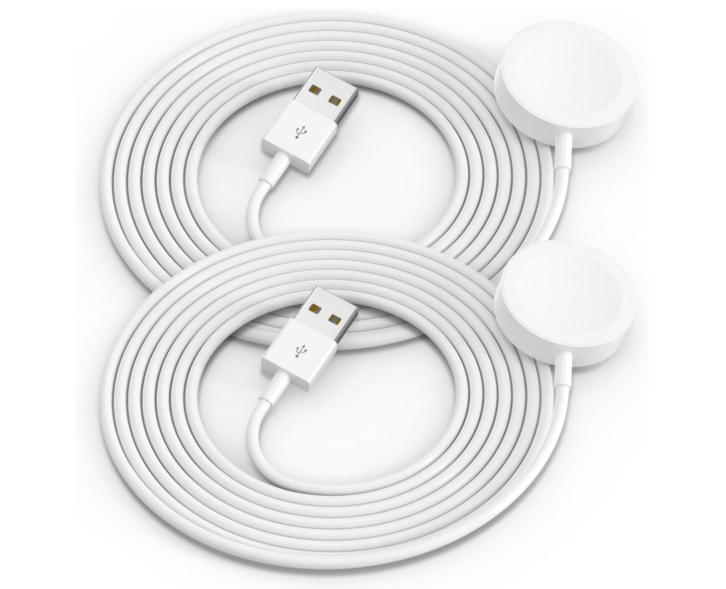 Pack of 2 Apple Watch Charger – USB Magnetic Wireless Fast Charging Cable 3.3FT