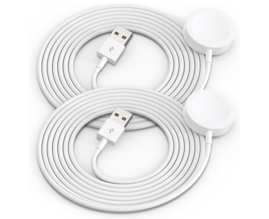 Pack of 2 Apple Watch Charger – USB Magnetic Wireless Fast Charging Cable 3.3FT