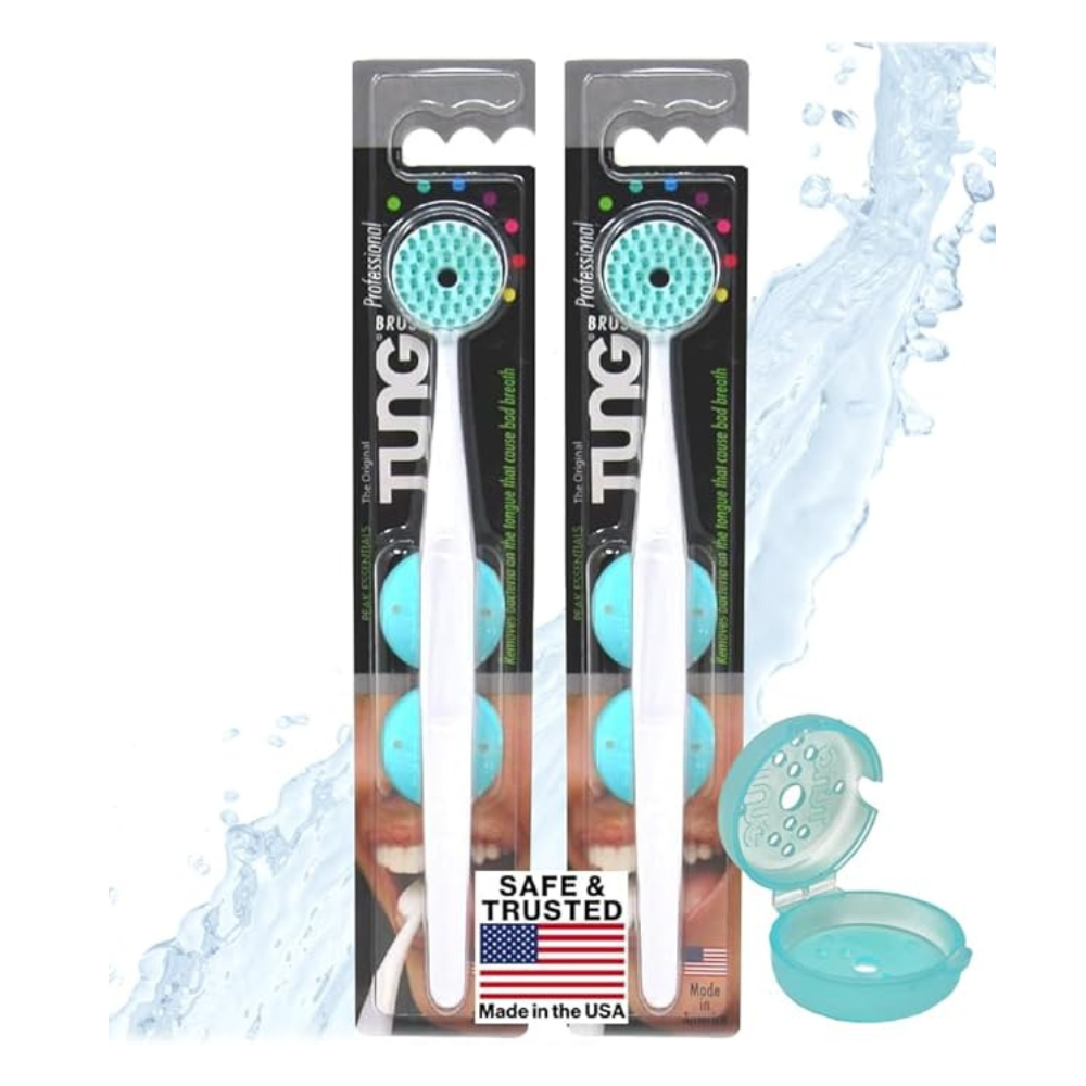 Peak Essentials TUNG Brush Kit – Premium Tongue Cleaner, Fresh Mint